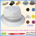 Durable Weaving Ribbon 100% Paper Straw Hat,LSP36